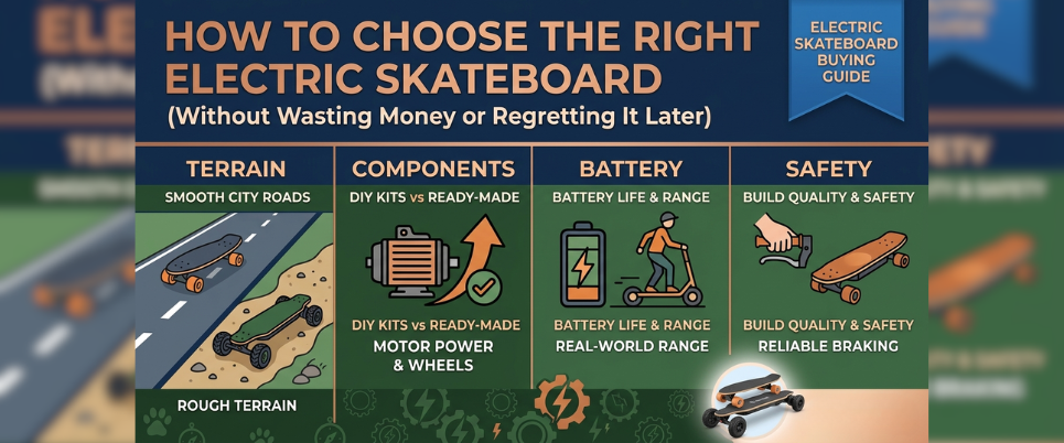How to Choose the Right Electric Skateboard (Without Wasting Money or Regretting It Later)